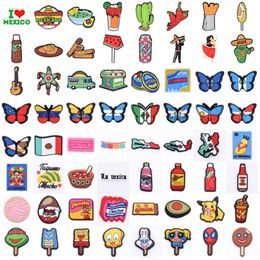 Mexican Clog Shoe Charms Popular Clog Charms Shoe Decoration Accessories for Christmas Party Gifts