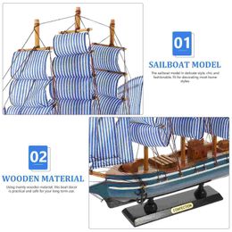 Model Set Decorative wooden boat models on board sailing boat sculptures boat statues S24521961 S2452201