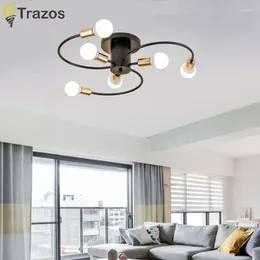 Ceiling Lights Nordic Creative Corridor Foyer Lobby Balcony Fitting Room Study Bedroom Wrought Iron Lighting