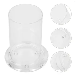 Storage Bottles Clear Holder Tube Bling Accessories Windshield Home Accessory Tea Transparent Household Glass Cloche Supply