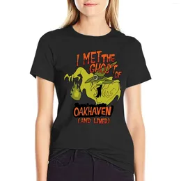 Women's Polos I Met The Ghost Of Oakhaven And Lived T-Shirt Vintage Clothes Short Sleeve Korean Fashion Edition T Shirts For Women