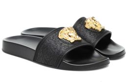 Designer Sandals mens Slippers Flat Floral Brocade Gear Bottom sandal Flowers Black Bee Tiger Slide slipper beach Slides Graphic Fashion Summer shoes