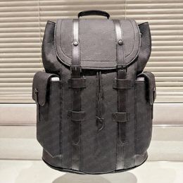 8A Two sizes designer backpack Black embossed unisex travel backpack fashion Grey Samurai Double Side Pocket cow leather edging duffel bag Water Ripple backpack