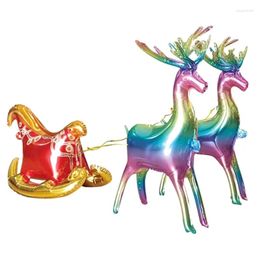 Party Decoration 1pcs Christmas Reindeer Balloon Cartoon Elk Aluminum Film Ballons Birthday Supplies Kids Toys