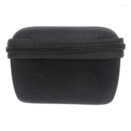 Storage Bags Case Multipurpose Hard Fingertip Pulse Box Zipper Pouch Buckle Bag For Outdoor Outside Home (Black)
