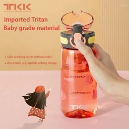 Water Bottles TKK 350ml Bottle Tritan Material Leak-proof Heat-resistant BPA-free Cup Teen Students Outdoor Sprots Cups