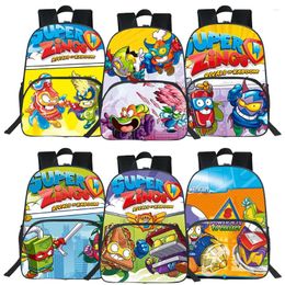 School Bags Children Boy Girl Bag Super Things Backpack 3D Cartoon Zings Teen Double-layer Large Capacity Bookbag