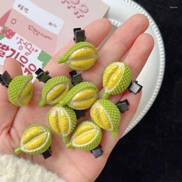 Hair Accessories Durian Creative Personality Cute Clip Simulation Food Hairpin Headwear Side Duckbill Clips