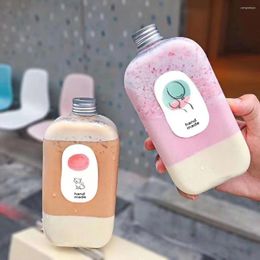 Storage Bottles 10pcs Juice Drink Milk Tea Cup Beverage Bottle Cold Shop Coffee Bar Supplies Mason Jar Candy