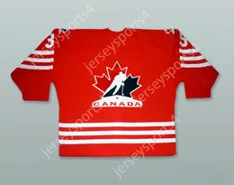 Custom GAUTHIER 35 CANADA NATIONAL TEAM RED HOCKEY JERSEY Top Stitched S-M-L-XL-XXL-3XL-4XL-5XL-6XL