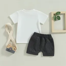 Clothing Sets Baby Boy Summer Clothes First Birthday Outfit Short Sleeve Shirt Shorts Set 1st 2Pcs