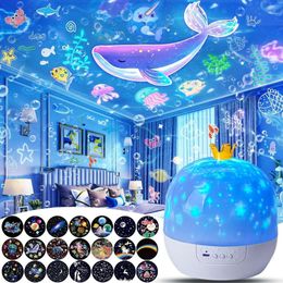 21 sets of movies, children's galaxy bedroom night lights, ceiling, star projectors, 360 rotation, suitable for boys and girls, Christmas gifts, room