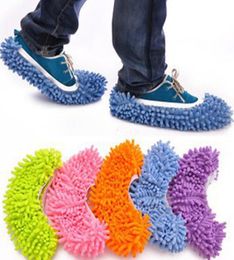 Dust Mop Slipper House Cleaner Lazy Floor Dusting Cleaning Foot Shoe Cover 5 Colours Drop 6120645