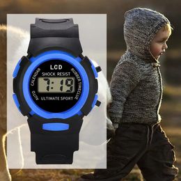 Children Watch Sport Kids Watches Silicone Strap Waterproof Led Digital Watch For Kid Children Student Girl Boy Wristwatch Clock 240520