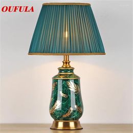 Table Lamps AOSONG Ceramic Desk Luxury Modern Contemporary Fabric For Foyer Living Room Office Creative Bed El