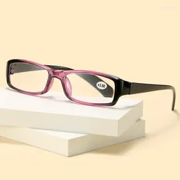 Sunglasses Reading Glasses Rectangle Frame Clear Lens Eyeglasses Resin HD Presbyopia Men Women Ultralight