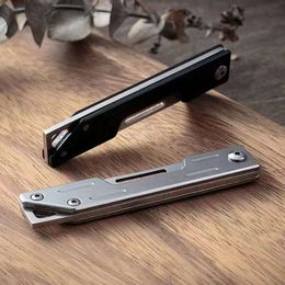 Steel Folding Outdoor Stainless Small Fruit Foldable Knife, Portable Multi-Functional Knife 47906D