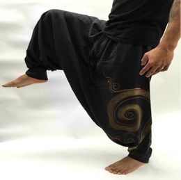 Männer s lässiger elastischer Taille Baggy Hippie Yoga Harem Hosen Männer Boho Gypsy Aladdin Alibaba 2208088822793