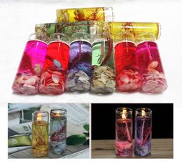 Creative Colorful Sea Shells Jelly Environment Crystal Wax Transparent Glass Candle DIY Decorate Birthday Celebration Wedding Banq1565136