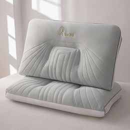 Ice Silk Jelly Pillow-Class a Nylon Ammonia Fiber Antibacterial Pillow Core Black Technology Ice Silk Cool Fabric 240521