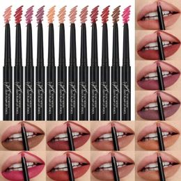 12pcs/set Lip Liner Pencil Set Matte Nude Contour Lipliner Pencil Lipstick Long Lasting Lipstick Pen Lip Tint Cosmetics 240521