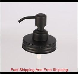 Black Mason Jar Soap Dispenser Lids Rust Proof 304 Stainless Steel Liquid Small Head Lotion Pump For Kitchen And Bathroom Jar Not 9854580