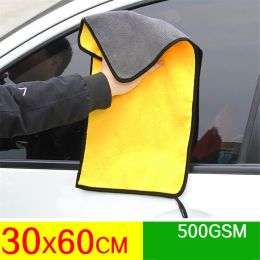 30x30/40/60cm Microfibre Car Cleaning Cloths,Auto Drying Wash Towel for Car Care Polishing Washing Waxing Dusting and Detailing