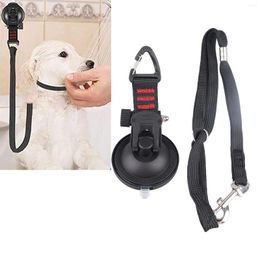 Dog Collars Pet Grooming Restraint Leash Bath Tether Adjustable Collar Easy To Use With Rubber Suction Cup For Cat