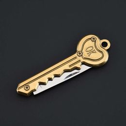 Folding Stainless Heart-Shaped Steel Mini Key Portable Small Outdoor Knife F1e6c4