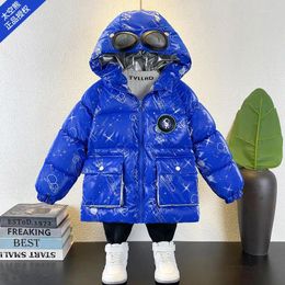 Down Coat Boys Parkas Jackets Winter Children Thick Velvet Coats Hoodies Clothes For Teenagers 2 To 10 Years Old Kids Warm Outerwear