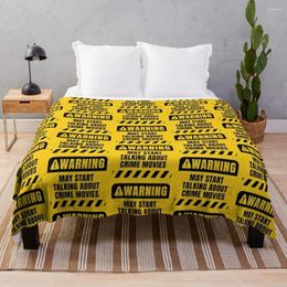 Blankets May Start Talking About Crime Movies Fabric Plaid Fleece Polyester Throw Blanket