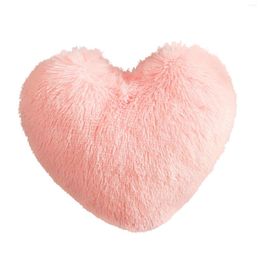 Pillow Office Soft Plush Gift Home Decor With Insert Fluffy Solid Heart Shaped Washable For Sofa Bed Throw Car Lovely