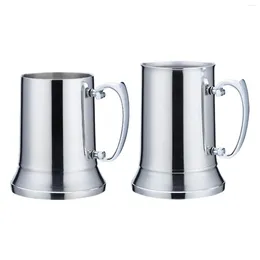 Mugs Beer Mug Double Wall Tankard Style Bar Accessories Insulated Cup Cocktail For Drink Wine Restaurant Beverage