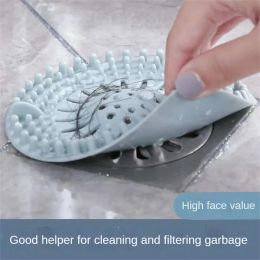 Silicone Floor Drain Cover Kitchen Sink Anti-clogging Bathroom Sink Drain Strainer Cover Sewer Outfall Philtre Bathroom Products