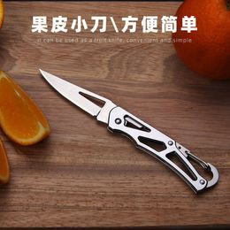Steel Folding Keychain, Stainless Small For Outdoor Travel, Portable Self-Defense Knife, Multifunctional Home Fruit Knife 59Dbe4