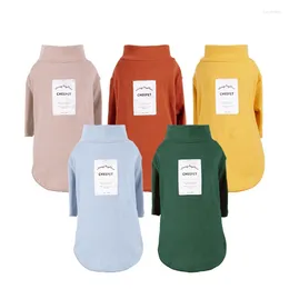 Dog Apparel Multi Colors Knitted Sweaters For Autumn And Winter Est Solid Color Bottoming Shirt Two Feet Pets
