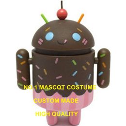 Cute Chocolate Cream Cake Style Mascot Costume Adult Professional Custom Robot Android Mascotte Fancy Dress 2021 Mascot Costumes