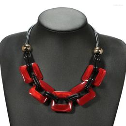 Choker Find Me Fashion Power Leather Cord Statement Necklace & Pendants Vintage Weaving Collar For Women Jewellery