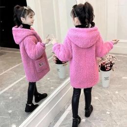 Jackets Autumn Winter Children Thicken Clothes Baby Girls Cotton Hooded Jacket Kids Toddler Fashion Coat Casual Costume Windbreaker