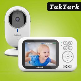 Wireless Camera Kits 3.2 inch wireless video Colour baby monitor high-resolution baby nanny safety camera night vision temperature monitoring J240518