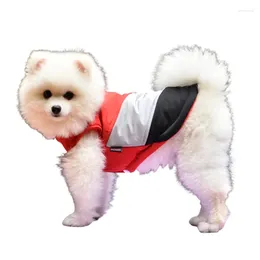 Dog Apparel Three-color V-shaped Design Pet Cotton Coat Teddy Clothes