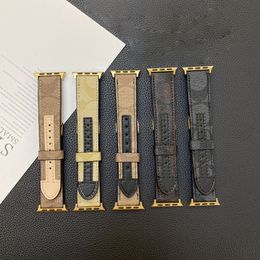 Coac Gold Connector Designer 38mm 40mm 41mm 42mm 44mm 45mm 49mm for AppleWatch 2 3 4 5 6 7バンドレザーストラップブレスレットファッションストレープウォッチバンド