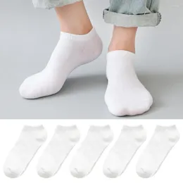 Women Socks Low Cut Short Unisex Anti-slid Ankle For Athletic Running Wear 5 Pairs Of Liner Men Simple