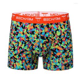 Underpants Men's Panties Boxers Shorts Printing Blue-green Large Size Set Of Men Male Briefs Boxer Sexy Clothing Short Homme