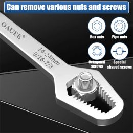 8-22mm Universal Torx Wrench Self Tightening Adjustable Double Head Movable Wrench Factory Repair Multifunctional Hand Tool