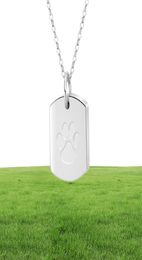 Dog Cremation Jewellery for Ashes Stainless Steel Pet Paw Pendant Keepsake Holder Ashes for Pet Human Memorial Funeral Urn Necklace for Men Women3141512