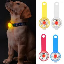 Dog Collars Dogs Anti Loss Pendant Waterproof Safety LED Flashing Light USB Rechargeable For Cats Pets