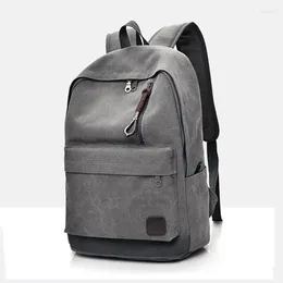Backpack 2024 Women Men Canvas Backpacks Large School Bags For Teenager Boys Girls Travel Laptop Backbag Mochila Rucksack Grey