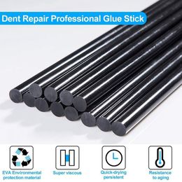 15Pcs Hot Glue Sticks, 270 X11mm Black Hot Melt Glue Sticks For Car Body Dent Repair Remover Crafts DIY Projects