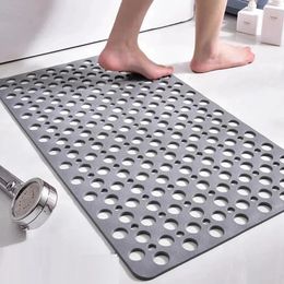 Bathroom Anti-Slip Mat Shower Anti-Fall Floor Mat Plastic Rectangle Carpet Toilet Round Hollow Waterproof Rugs Tpe Suction Pad 240507
